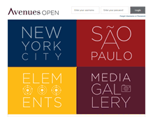 Tablet Screenshot of open.avenues.org